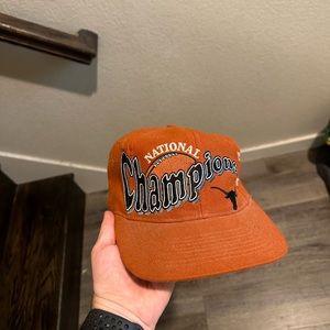 Texas longhorns national champions vintage snapback